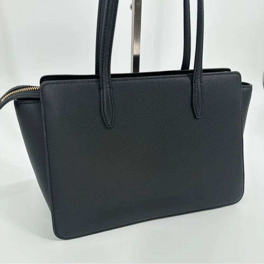 Tory Burch Robinson Leather Tote Bag Black